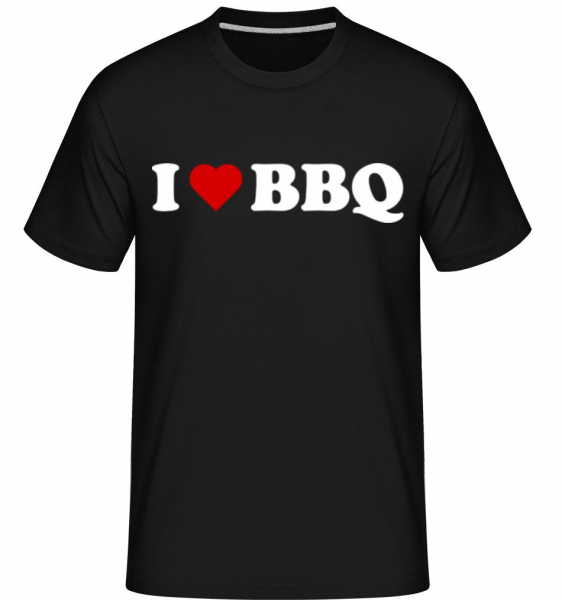 I Love BBQ -  T-Shirt Shirtinator homme - Noir - Devant