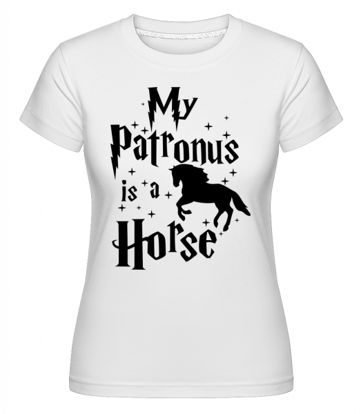 My Patronus Is A Horse -  T-shirt Shirtinator femme - Blanc - Vorn