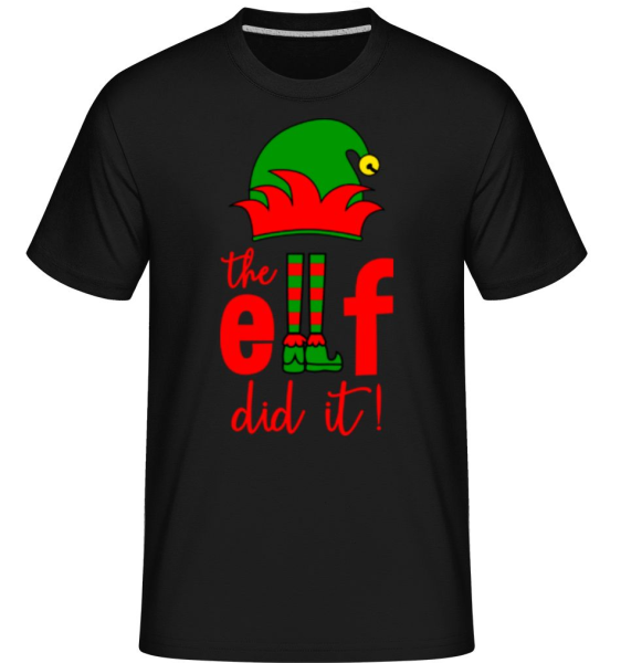 The Elf Did It -  T-Shirt Shirtinator homme - Noir - Devant