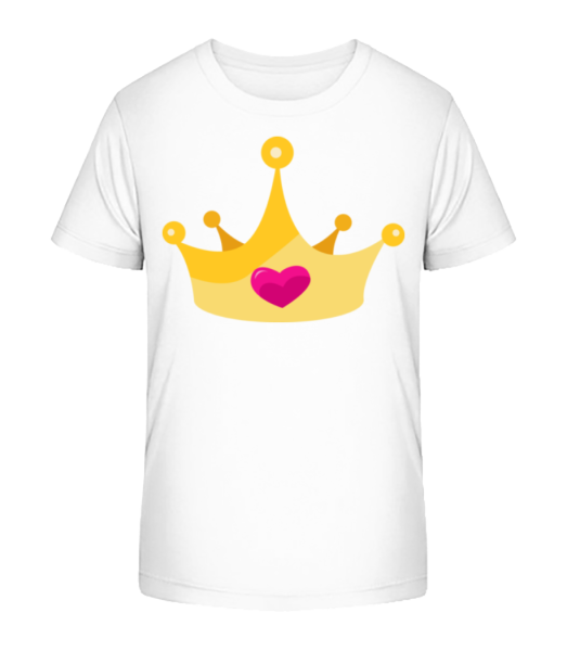 Princess Crown Yellow - T-shirt bio Enfant Stanley Stella - Blanc - Devant