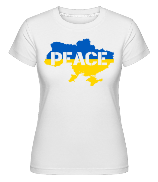 Paix Ukraine Pays -  T-shirt Shirtinator femme - Blanc - Devant