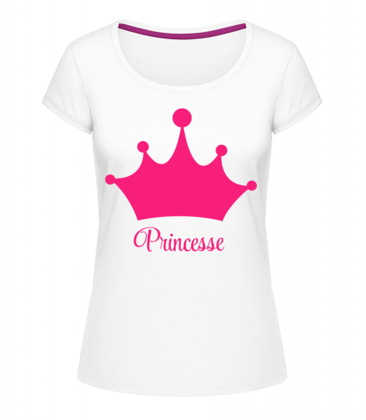Princesse Couronne - T-shirt à col rond Megan - Blanc - Vorn