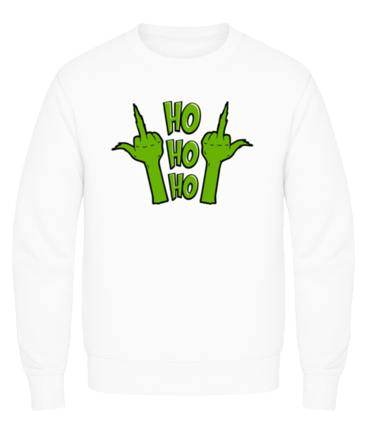 Ho Ho Ho - Sweatshirt Homme - Blanc - Devant