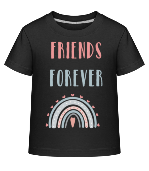 Friends Forever - T-shirt shirtinator Enfant - Noir - Devant