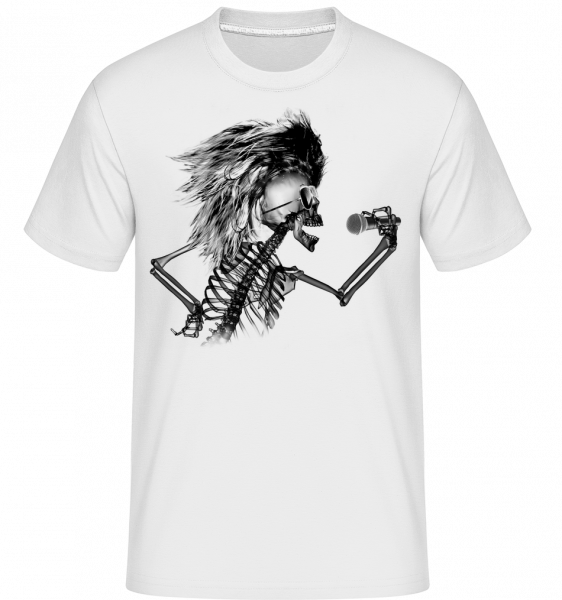 Squelette Chantant -  T-Shirt Shirtinator homme - Blanc - Vorn