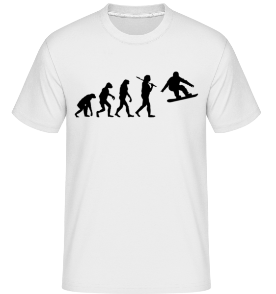 Évolution du snowboard -  T-Shirt Shirtinator homme - Blanc - Devant
