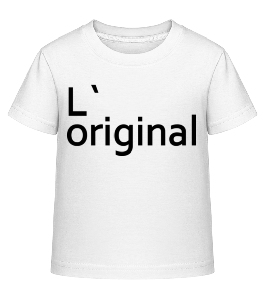 L`Original - T-shirt shirtinator Enfant - Blanc - Devant