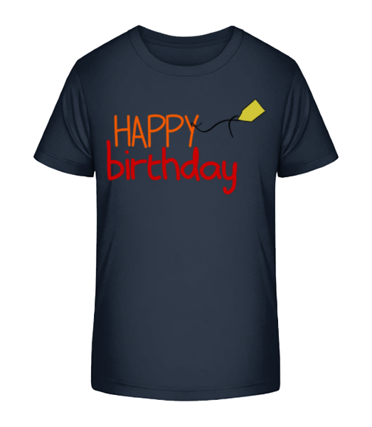 Happy Birthday - T-shirt bio Enfant Stanley Stella - Bleu marine - Devant
