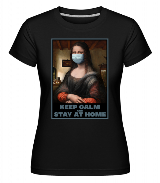 Monalisa Mask -  T-shirt Shirtinator femme - Noir - Vorn