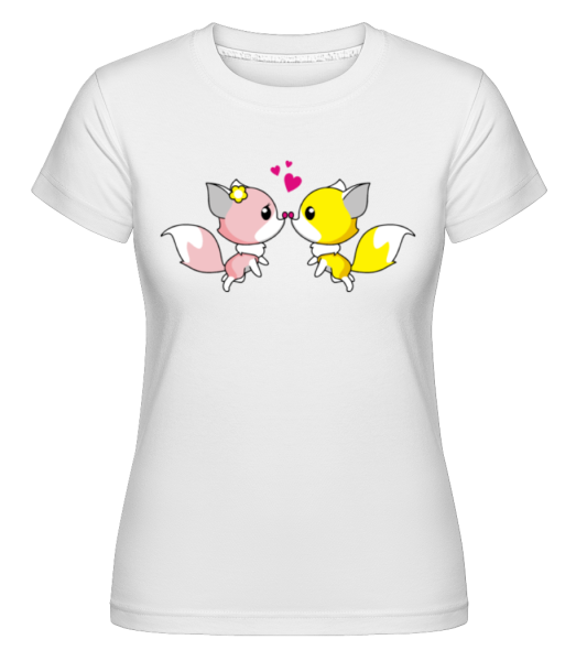 Amour De Renard -  T-shirt Shirtinator femme - Blanc - Devant