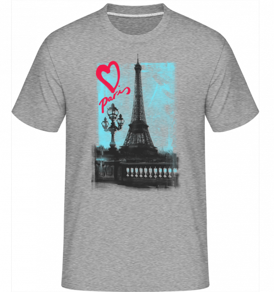 Amour Parisien -  T-Shirt Shirtinator homme - Gris chiné - Vorn