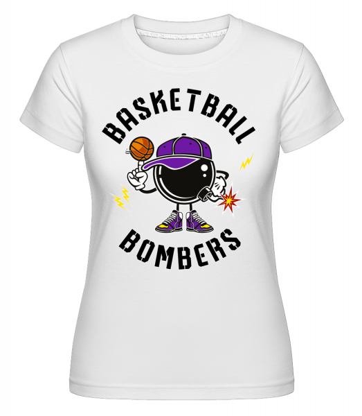 Basketball Bombers -  T-shirt Shirtinator femme - Blanc - Vorn
