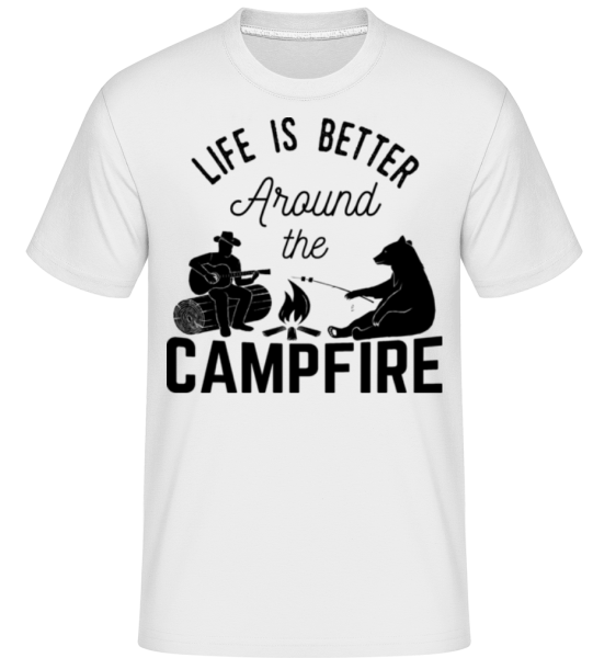 Around The Campfire -  T-Shirt Shirtinator homme - Blanc - Devant