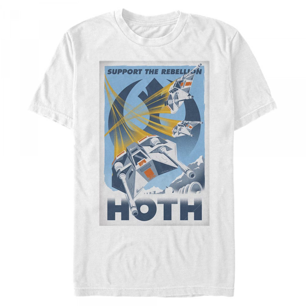 Star Wars - Hoth Rebellion Support - Homme T-shirt - Blanc - Devant