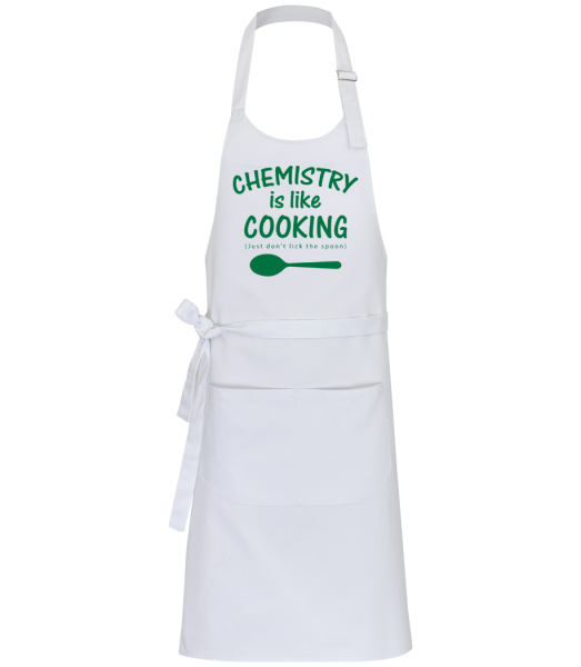 Chemistry Is Like Cooking - Tablier professionnel - Blanc - Devant