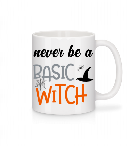 Never Be A Basic Witch - Mug en céramique blanc - Blanc - Vorn