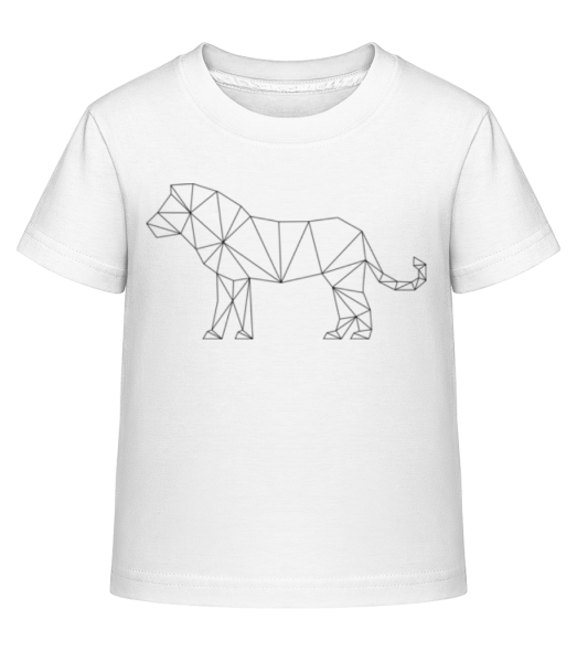 Polygon Lion - T-shirt shirtinator Enfant - Blanc - Devant