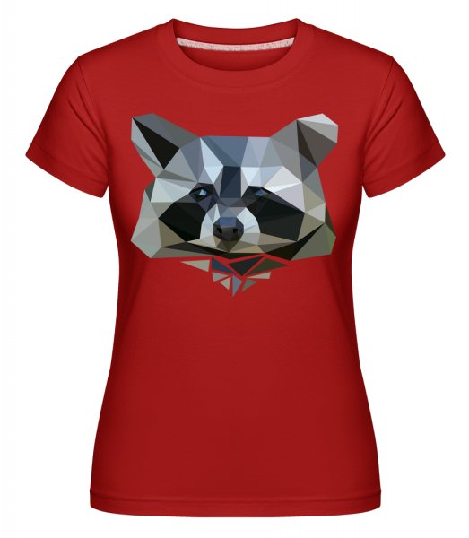 Polygon Raton Laveur -  T-shirt Shirtinator femme - Rouge - Vorn
