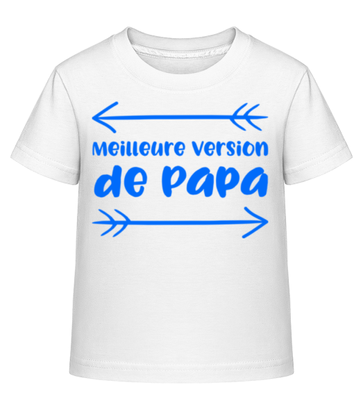 Meilleure Version De Papa - T-shirt shirtinator Enfant - Blanc - Devant