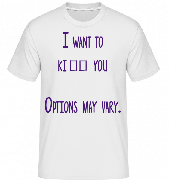 Options May Vary -  T-Shirt Shirtinator homme - Blanc - Vorn
