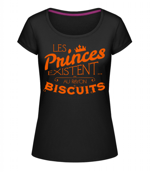 Les Princes Existent - T-shirt à col rond Megan - Noir - Vorn