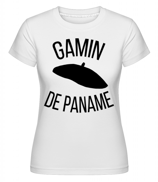 Gamin De Paname -  T-shirt Shirtinator femme - Blanc - Vorn