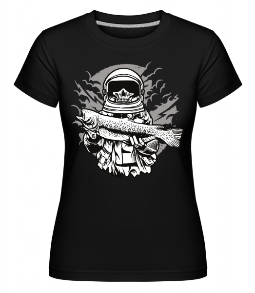 Astronaut Fishing -  T-shirt Shirtinator femme - Noir - Vorn