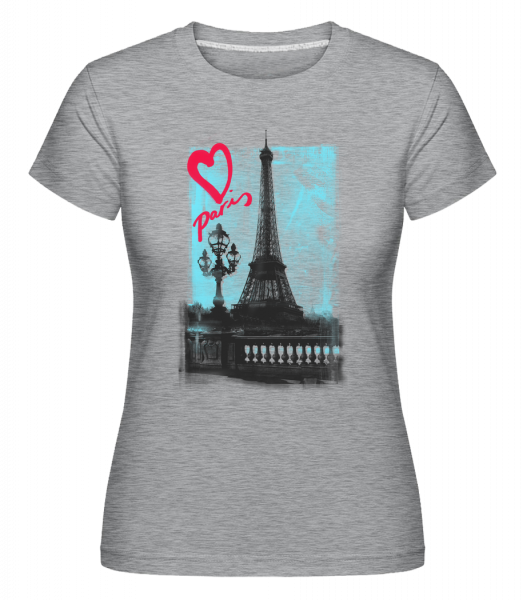 Amour Parisien -  T-shirt Shirtinator femme - Gris chiné - Vorn