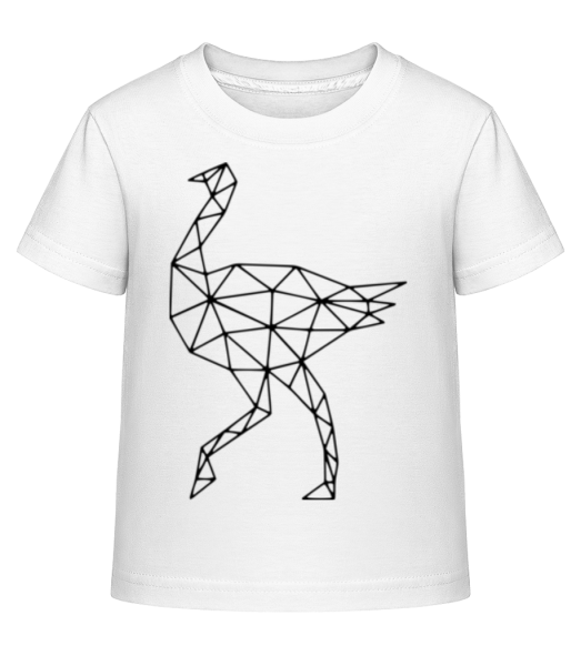 Polygon Autruche - T-shirt shirtinator Enfant - Blanc - Devant