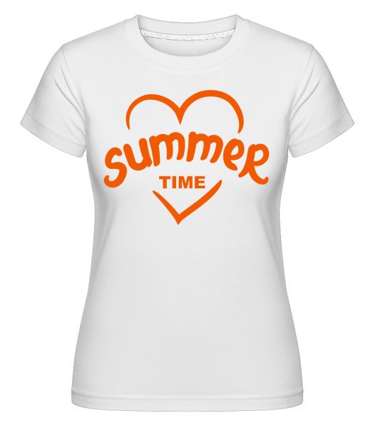 Summertime Heart -  T-shirt Shirtinator femme - Blanc - Vorn