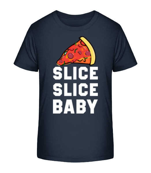Pizza Slice Slice Baby - T-shirt bio Enfant Stanley Stella - Bleu marine - Devant