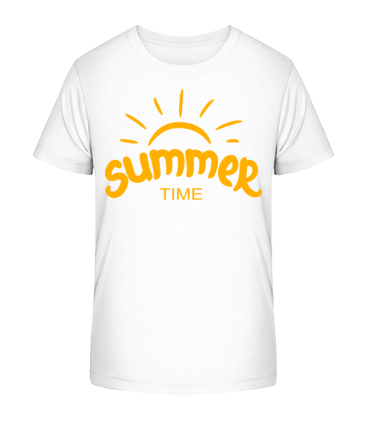 Summer Time Yellow - T-shirt bio Enfant Stanley Stella - Blanc - Devant
