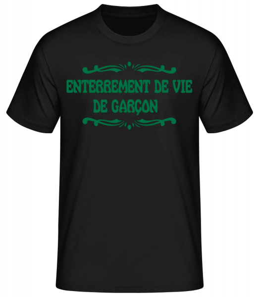 Enterrement De Vie De Garçon - T-shirt standard Homme - Noir - Vorn