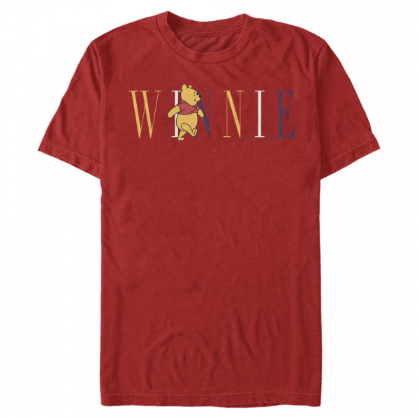 Disney - Winnie l'ourson - Medvídek Pú Pooh Fashion - Homme T-shirt - Rouge - Devant