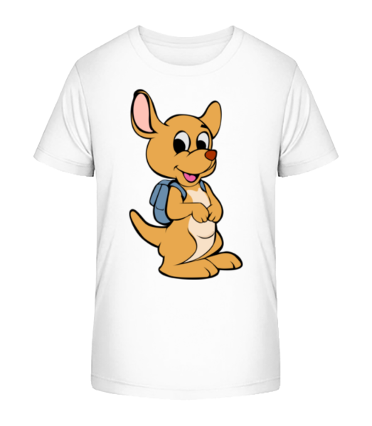 Animal Mignon Avec Sac Á Dos - T-shirt bio Enfant Stanley Stella - Blanc - Devant