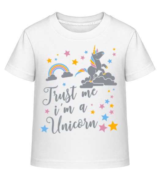 Trust Me I'm A Unicorn - T-shirt shirtinator Enfant - Blanc - Devant