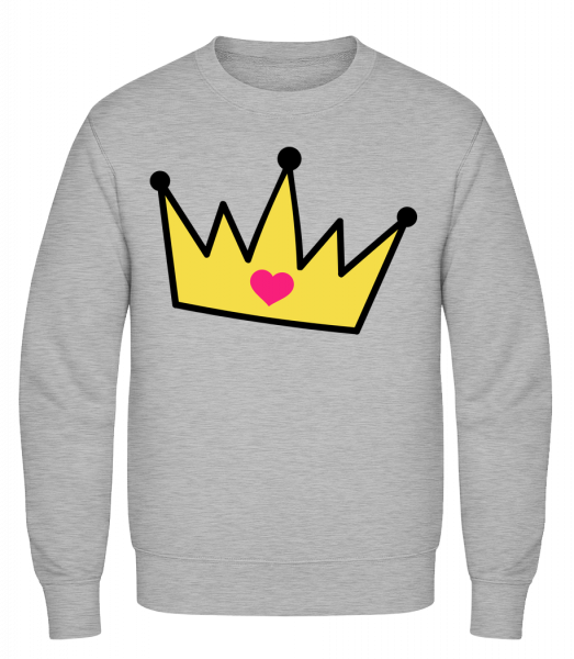 Crown With Heart - Sweat-shirt classique avec manches set-in -  - Vorn