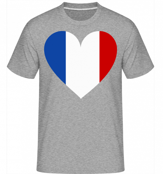 France Cœur -  T-Shirt Shirtinator homme - Gris chiné - Vorn