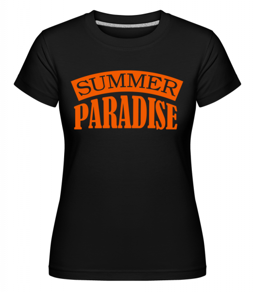 Summer Paradise Orange -  T-shirt Shirtinator femme - Noir - Vorn