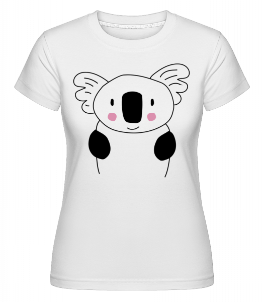 Koala Mignon -  T-shirt Shirtinator femme - Blanc - Vorn
