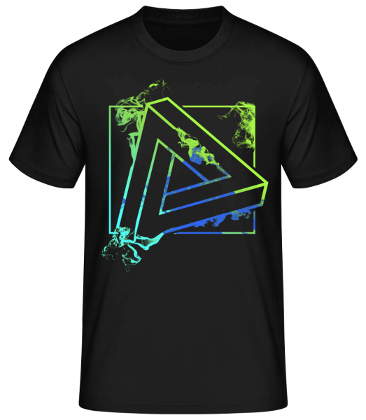 Triangle impossible - T-shirt standard homme - Noir - Vorn