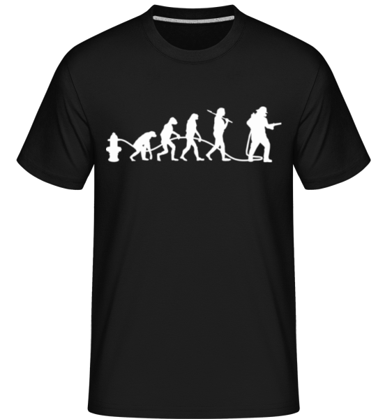 Evolution Firefighter -  T-Shirt Shirtinator homme - Noir - Devant