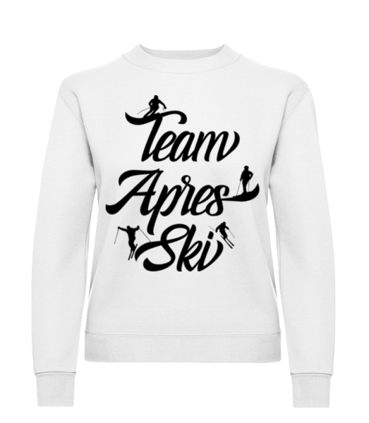 Team Apres Ski - Sweatshirt Femme - Blanc - Devant