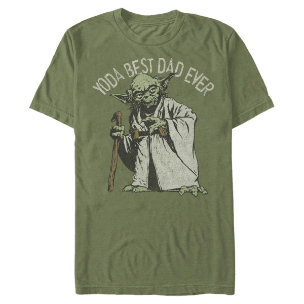 Star Wars - Yoda Green Dad - Father's Day - Homme T-shirt - Olive - Devant