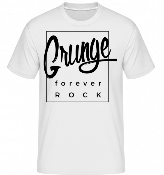 Grunge Forever Rock -  T-Shirt Shirtinator homme - Blanc - Vorn