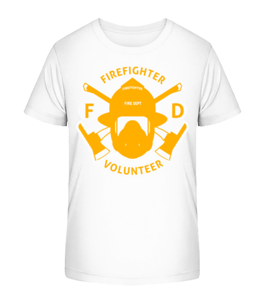 Firefighter Volunteer - T-shirt bio Enfant Stanley Stella - Blanc - Devant