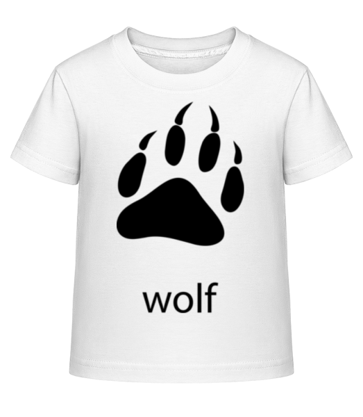 Wolf Paw - T-shirt shirtinator Enfant - Blanc - Devant
