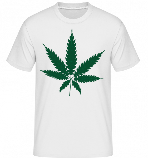 Cannabis -  T-Shirt Shirtinator homme - Blanc - Vorn