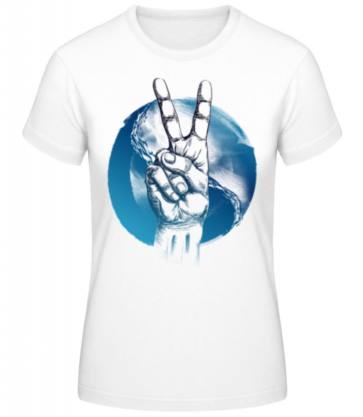Ocean Peace - T-shirt standard Femme - Blanc - Devant