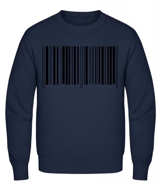 Barcode - Sweat-shirt classique avec manches set-in - Marine - Vorn